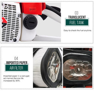 Tronçonneuse <span class=keywords><strong>thermique</strong></span> 92cc style MS660 5.2KW pour abattage professionnel 2 temps - Product Image 4