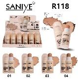 Fondotinta liquido Saniye 30 ml formato normale per tono di pelle chiaro, tutti i tipi di pelle, modello femminile R118 - Product Image 1