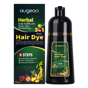 Tinte Permanente Natural para el Cabello, Champú en Crema de Color Negro de Cambio Rápido, Champú de Alta Calidad para Teñir el Cabello - Product Image 1