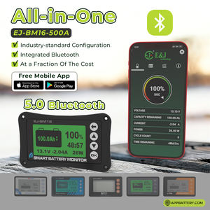 Monitor de Batería Bluetooth BM16 con Shunt Inteligente de 75A 150A 500A, Medidor de SoC LiFePO4 de 12V 24V 48V, Comunicación Personalizada para RV Solar - Product Image 4