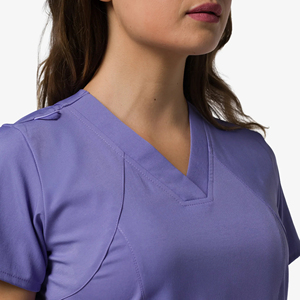 Chemise de travail extensible de couleur foncée à la mode Bestex, hauts de travail personnalisés avec logo, <span class=keywords><strong>blouse</strong></span> médicale, uniforme clinique dentaire - Product Image 4