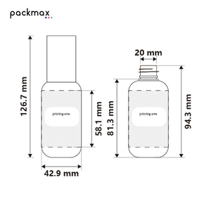 80ml PET Round Shoulder Pump Bottle for Hair Essence Serum - Sample Refillable Lotion <b>Foundation</b> Container Wholesale - Product Image 4