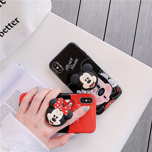 Dessin animé <span class=keywords><strong>Mickey</strong></span> Minnie bague support de téléphone antichoc housse de Silicone pour iPhone 6/6S/7/8 plus X/XS/XR/XS MAX/11/12 - Product Image 3