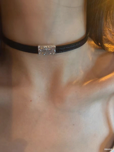 Collar de Gargantilla de regalo de cultura juvenil alternativa cruzada apilable segmentada actualizada para mujeres Punk accesorio de moda de subcultura - Product Image 2