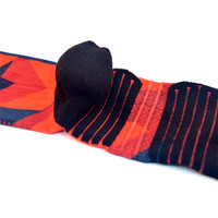 Wholesale Mens Printing Compression Crew Socks Custom Logo Anti-Slip Athletic Football Running Stockings Socks