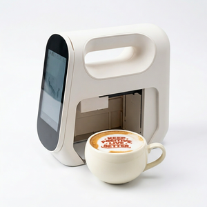 เครื่องพิมพ์กาแฟรุ่นใหม่พร้อมหน้าจอสัมผัส ความละเอียด 300 dpi ใช้หมึกกินได้ สำหรับพิมพ์ลายลาเต้อาร์ต เชื่อมต่อ Wi-Fi อัตโนมัติเต็มรูปแบบ พกพาสะดวก - Product Image 1