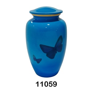 Urna funeraria de cremación de aluminio para adultos, diseño único y raro grabado, con acabado de mármol rosa, a la venta - Product Image 3