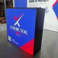 Papan Tanda Kain Cetak Kustom dengan Lampu LED Backlit, Booth Pameran Modular 3x3 Sudut dengan Bingkai SEG untuk Promosi Merek