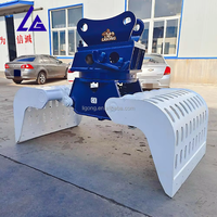 Grappin de tri hydraulique fixe compact et puissant pour la rénovation urbaine et la pose de canalisations utilitaires