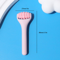 Rouleau de massage facial en silicone pour les yeux, pour réduire les poches et les cernes, bâtonnet facial pour usage domestique, cadeau