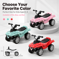 Voiture à roulettes pour enfants à 4 roues, en plastique PP, roues silencieuses, trotteur pour tout-petits, jouet à pousser pour bébé, 0-24 mois et 2-4 ans, livraison rapide