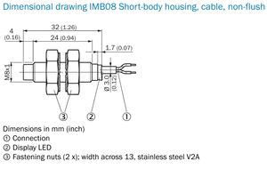 近接センサーIMB08-04NPSVU2K 1072701 M8近接スイッチPNP通常オープン長距離検出オリジナル - Product Image 6