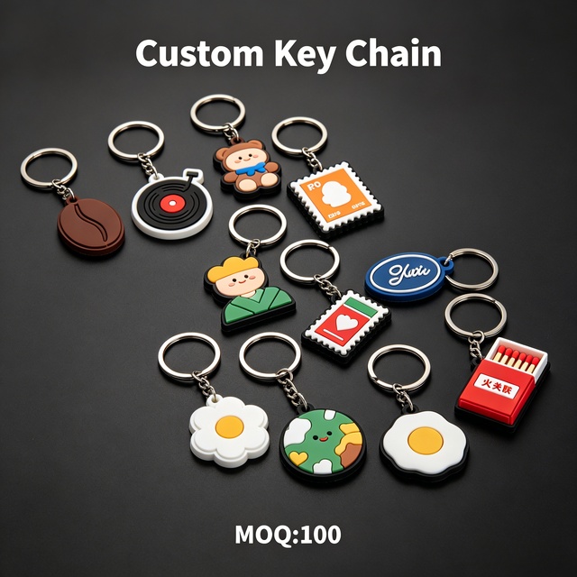 UV Printing PVC Carabiner Key Chains Accept Custom Designs Free Artwork Making Souvenirs Gifts Bag Charm Waterproof Any Theme