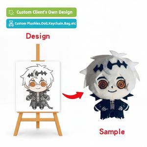 Peluches personnalisées avec logo, fabricant de jouets en peluche, peluche Jackalope <span class=keywords><strong>marron</strong></span> personnalisée avec <span class=keywords><strong>gilet</strong></span> tricoté, poupée en peluche. - Product Image 3