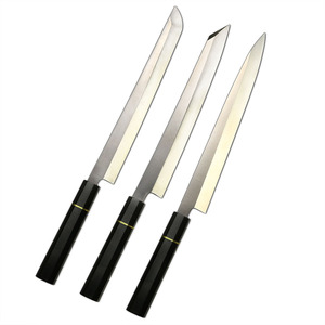 Cuchillo de <span class=keywords><strong>cocina</strong></span> Yanagiba de 270 mm (11 pulgadas) para sashimi, de acero con alto contenido de carbono, color ámbar. - Product Image 5