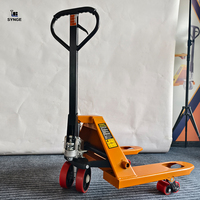 SYNGE disesuaikan 600MM panjang garpu truk palet Mini 2T penanganan pendek forklift industri Manual