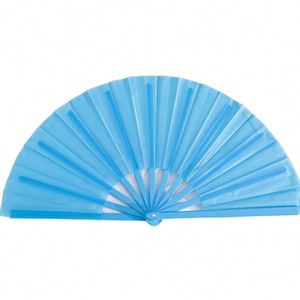 Anime-Inspired Folding Plastic Hand Fan 3D Effect Acrylic ABS Music Animal Craft Clacking Sound Business <b>Gifts</b> Souvenirs <b>Bag</b> - Product Image 2