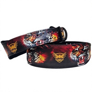 Ceinture de musculation en cuir robuste pour l'entraînement de force, les squats, les soulevés de terre et la musculation - Product Image 1