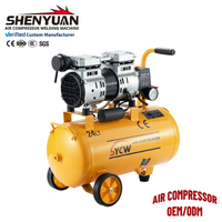Compresseurs d'air industriels mobiles ultra-silencieux sans huile SHENYUAN OEM/ODM en gros pour usage dentaire
