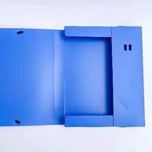 Organisateur de rangement portable A4, classeur en plastique, boîte à documents de bureau avec sangles élastiques - Product Image 1