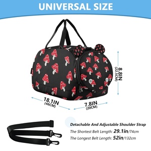 Bolsa de Viaje Deportiva Pequeña con Logotipo Personalizado, Diseño Bonito, para Niños, para Viajes, Ocio, Baile, Fitness, Natación, Bolsa de Hombro - Product Image 3
