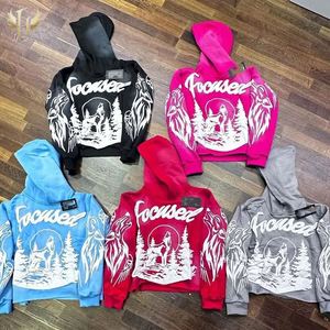 เสื้อครอปใส่สบายสำหรับผู้ชายเสื้อครอปเข้ารูปมีฮู้ดสำหรับผู้ชายพิมพ์ลาย3D แบบไม่มีกระเป๋าไม่มีเชือกผูก - Product Image 1