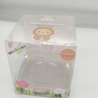 Certification GRS boîte en plastique PET transparente personnalisée boîte d'emballage PVC pour poupée jouet avec logo imprimé