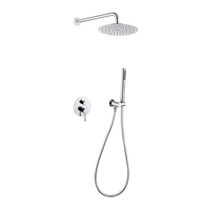 2024 Nieuwste Piano Knop Douche Mixer Set Badkamer Douche 304 Roestvrijstalen Kraan Doucheset