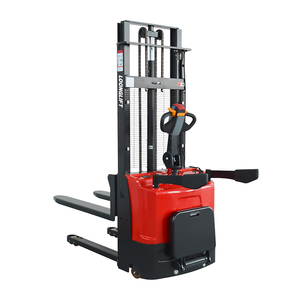 Apilador hidráulico elevado con plataforma de operación pequeña, con patas de propulsión, totalmente eléctrico 4x4, con batería de plomo-ácido - Product Image 4