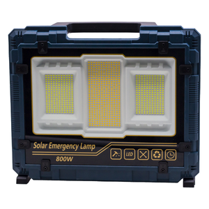 ไฟฉายโซลาร์เซลล์สำหรับตั้งแคมป์กลางแจ้ง 800W กันน้ำ IP66 วัสดุ ABS ปรับได้ ใช้แบตเตอรี่แบบชาร์จซ้ำได้ เหมาะสำหรับเดินป่า ใช้ในกรณีฉุกเฉิน ไฟส่องสว่างความปลอดภัย รุ่น WD8 - Product Image 1