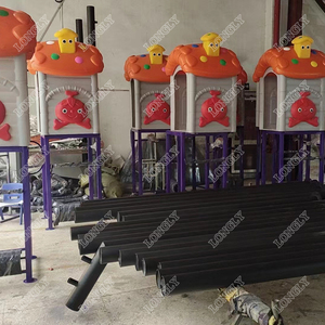 Calidad Pretty Kids Outdoor Plastic Playground Slide <span class=keywords><strong>Swing</strong></span> Set para venta al por mayor - Product Image 5