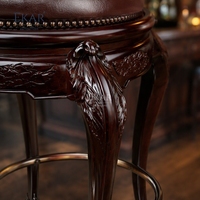 Support à plantes sculpté à la main de style Versailles |   Tabourets de bar circulaires classiques français de luxe - EKAR FURNITURE