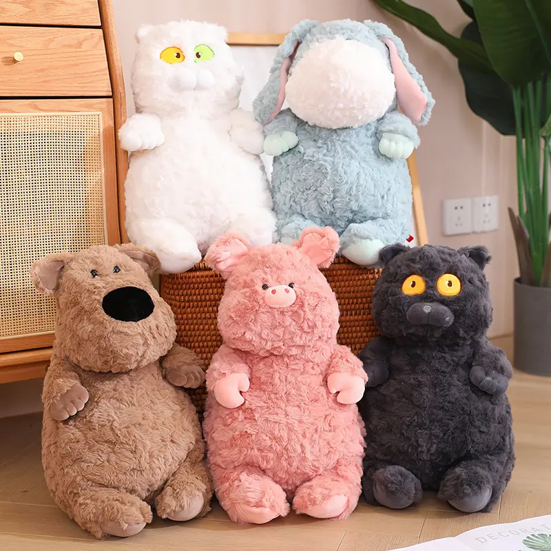 Juguete de peluche suave lindo de dibujos animados, venta al por mayor, kit clásico de oso de peluche para niños, juguete de peluche para gatos