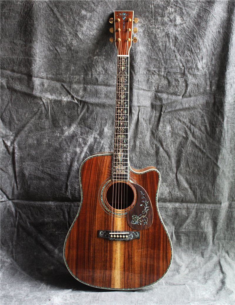 acoustic koa guitar