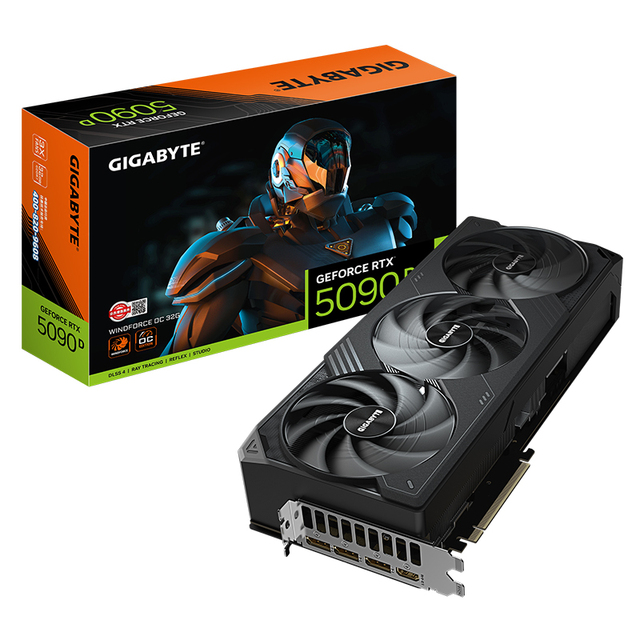 New RTX 5090D GAMING OC 24GD Desktop Fan 512 Bit Graphics Card GV-N509DGAMING-24GD