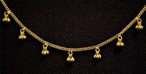 फैशन ट्रिपल बीड बेल एब्लेट ब्रैसलेट फैक्ट्री ओम स्टेनलेस स्टील pvd कमर चेन नेकलेस और ब्रेसलेट - Product Image 3