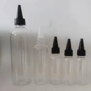 Empty 5ml 10ml 20ml 30ml 50ml 60ml 80ml 100ml 120ml 150ml 200ml Plastic Sharp Mouth Squeeze Bottle