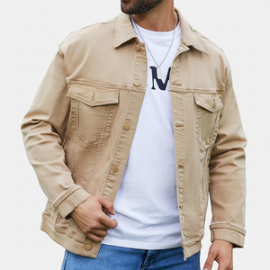 <b>Men</b> Jeans <b>Jacket</b> Customized Wholesale <b>Men</b> Jeans <b>Jacket</b> Factory Manufacture New Arrival <b>Long</b> Sleeve - Product Image 1