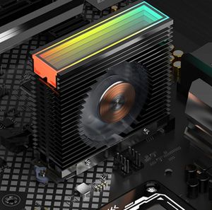 <span class=keywords><strong>M</strong></span>.<span class=keywords><strong>2</strong></span> 2280 NVMe SSD peredam panas campuran aluminium, penghilang Radiator bantalan termal ARGB - Product Image 6