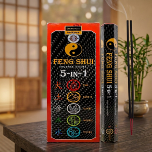 Darshan Feng Shui 5-In-1 Eco-Friendly Organic <b>Bamboo</b> Incense <b>Sticks</b> Chinese Scented Religious All-Season Aromatherapy - Product Image 1