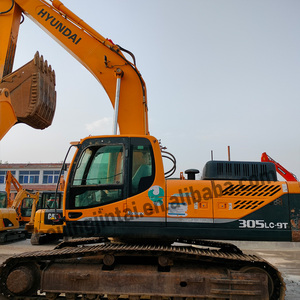 Excavatrice sur chenilles Hyundai 305LC-9T avec godet de terrassement, modèle hydraulique robuste, origine Corée, occasion - Product Image 5