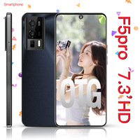Smartphone 5G Original le Plus Vendu 16 Go+1 To 12+512 Go Écran Complet 7,3 Pouces Déverrouillage par Reconnaissance Faciale Android 2025 F5 Pro Pro