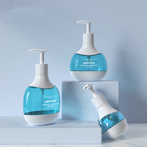 Bouteille de lotion pour le corps en PET exclusive ppwr, à paroi épaisse, pour shampoing et gel douche, rechargeable et personnalisable - Product Image 2