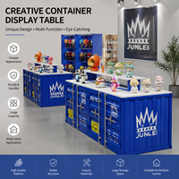 Conteneur en fer de stockage double face de marque de mode créative Vitrine de style industriel pour les ensembles de meubles de bar Présentoir de magasin