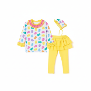 Traje de Baño OZKIZ Estilo Coreano Premium 100% Algodón M02 para Niñas de 2 a 6 Años, Moda Infantil de Verano al por Mayor - Product Image 2