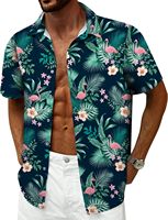 Chemise hawaïenne décontractée pour homme, été, plage, boutons, manches courtes, Luau Aloha, motif floral, tenue de croisière, vacances, style tropical 2025
