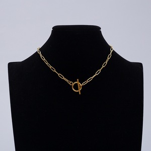 European American Style Stainless Steel <b>Cross</b> <b>Chain</b> Clavicle Necklace Unisex Pendant Gift Jewelry - Product Image 2