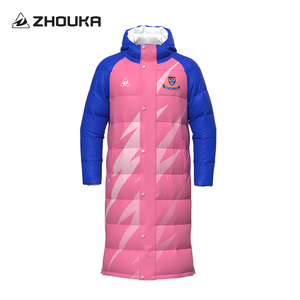 Vente en gros sur mesure Vêtements longs coupe-vent pour entraînement Veste de football Sublimation en duvet Survêtements Manteau d'hiver en coton pour le football - Product Image 1
