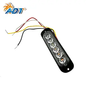 ADT12-24Vユニバーサル4 LEDサイドマーカーライト防水クリアランストラックインジケーターランプ信号灯