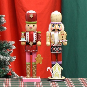 Quality Assurance Eco-friendly 35cm Length <b>Christmas</b> Soldier Indoor Glossy Painted <b>Christmas</b> Ornament - Product Image 1